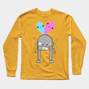 Robot Heart Long Sleeve T-Shirt